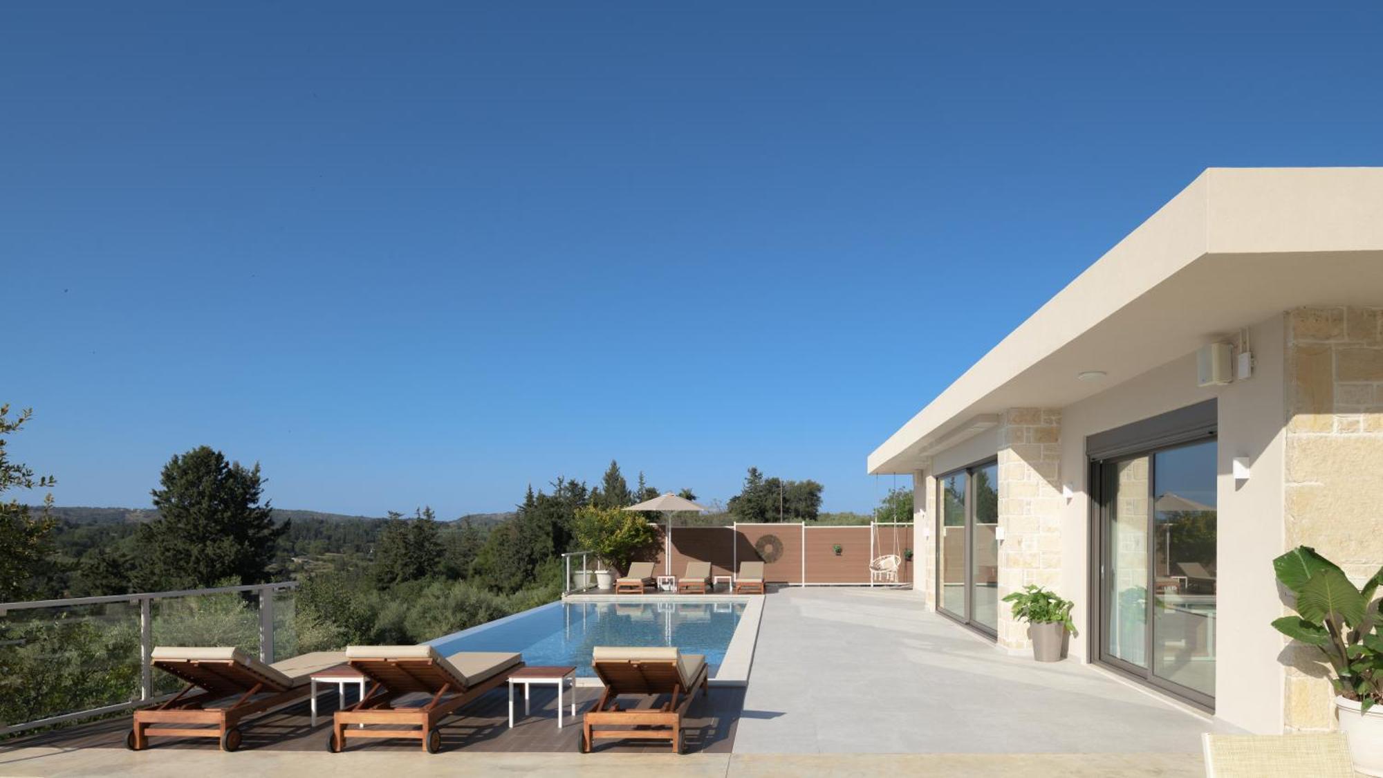 Reflection Villa, With Heated Pool, Close To Sea, By Thinkvilla Chania  Exteriör bild