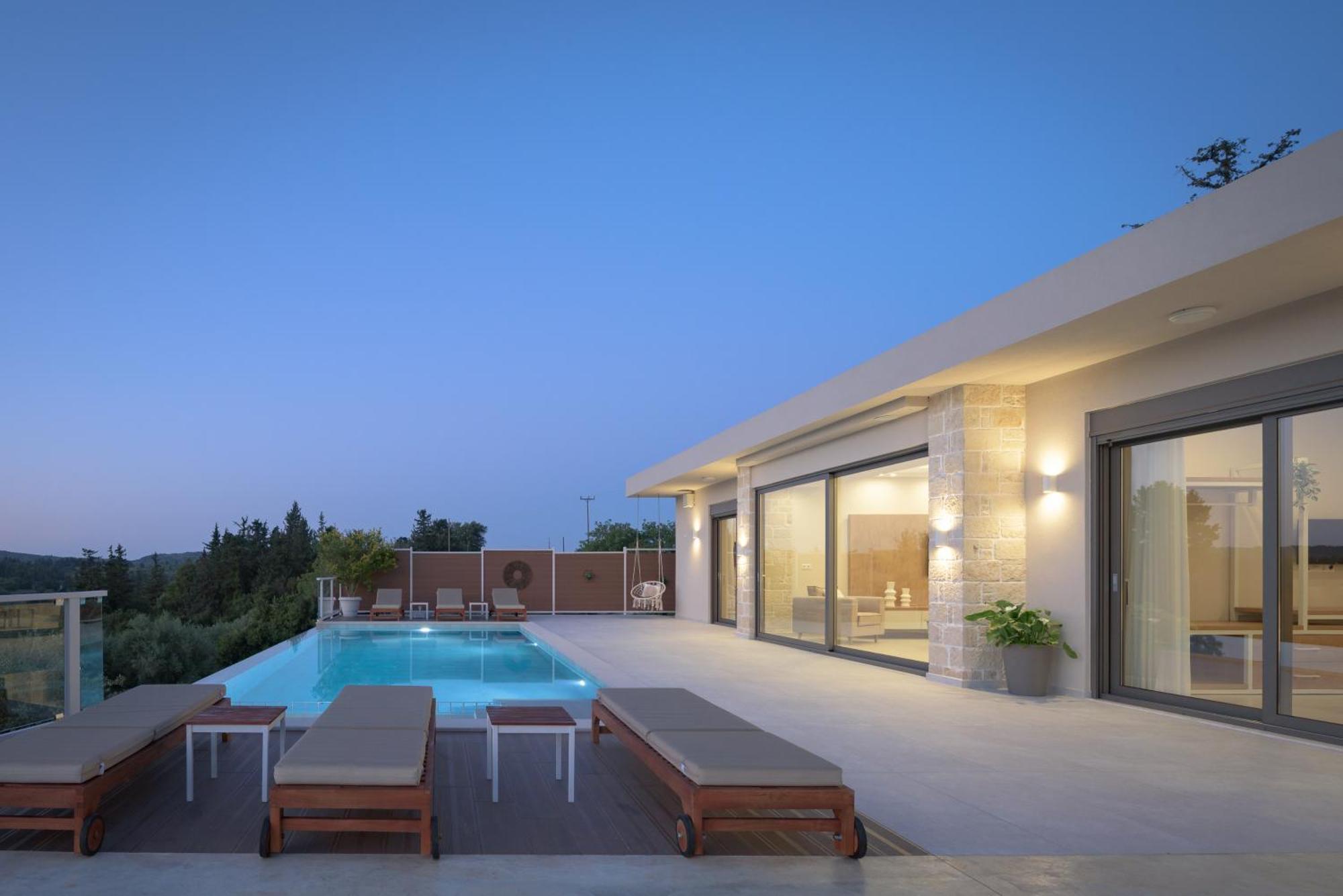 Reflection Villa, With Heated Pool, Close To Sea, By Thinkvilla Chania  Exteriör bild